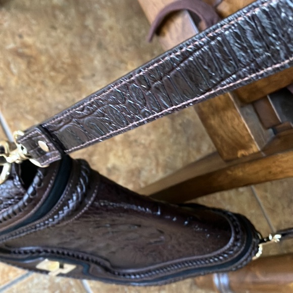 Brahmin black and brown leather purse - Picture 4 of 8